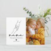 Modern Mama Foto Moederdag Kaart (Staand voorkant)