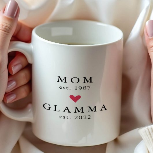 Modern mama | Glamma jaar opgericht. koffiemok