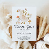 Modern Mama Goose Baby shower Kaart