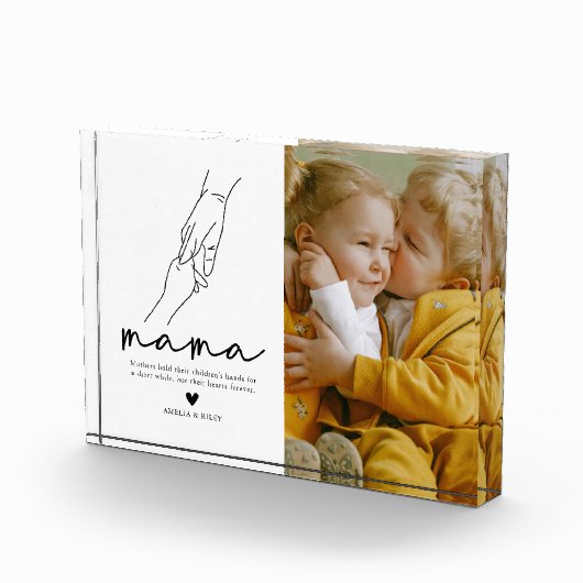 Modern Mama Quote Keepomwille Fotoblokken (Rechts)