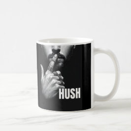 Modern Man Gebaar om Stilte te Vragen HUSH Grafisc Koffiemok