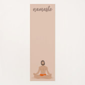 Modern Man Yogi Oefening Poses Namaste Vrede Yogamat (Voorkant)