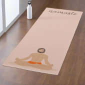 Modern Man Yogi Oefening Poses Namaste Vrede Yogamat