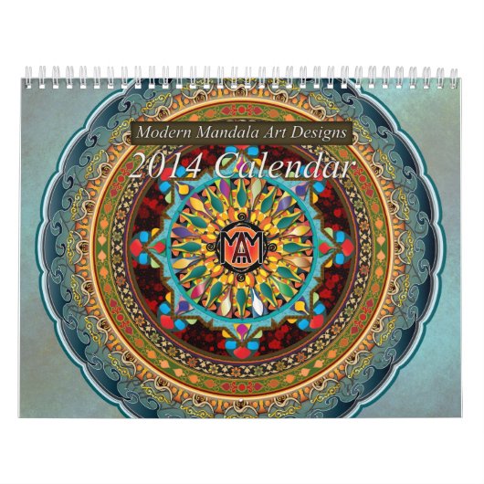Modern Mandala Art Design 2014 Agenda Kalender (Hoes)