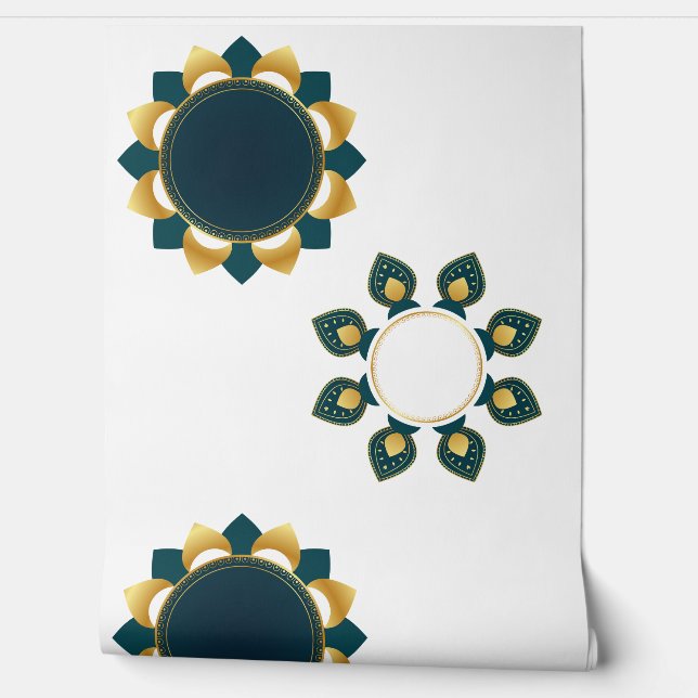 Modern Mandala Behang (Afrollen)