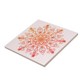 Modern Mandala Blush Pink Girly Elegant Tegeltje (Zijkant)