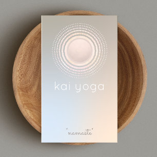 Modern Mandala Circle Logo, Yoga Instructor Visitekaartje