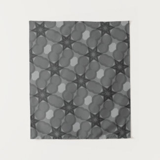 MODERN Mandala COLOR BLACK GRAY STAR TAPESTRY Wandkleed