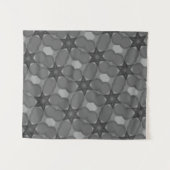 MODERN Mandala COLOR BLACK GRAY STAR TAPESTRY Wandkleed (Voorkant (horizontaal))