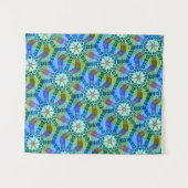 MODERN Mandala COLOR GREEN ROOS TAPESTRY Wandkleed (Voorkant (horizontaal))