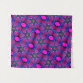 MODERN Mandala COLOR PINK BLUE STAR TAPESTRY Wandkleed (Voorkant (horizontaal))