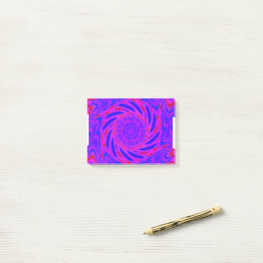 MODERN MANDALA COLOR PINK POST-IT® NOTES (Op bureau)