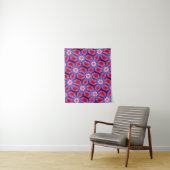 MODERN Mandala COLOR PINK ROSE TAPESTRY Wandkleed (In situ)