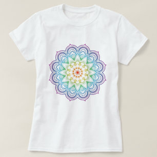 Modern Mandala Coloring Datura Flower T-Shirt