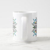 Modern Mandala Floral Greenery Bohemian Art Grote Koffiekop (Achterkant)