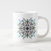 Modern Mandala Floral Greenery Bohemian Art Grote Koffiekop (Rechts)