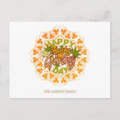 Modern Mandala Foliage Thanksgiving Briefkaart (Voorkant)