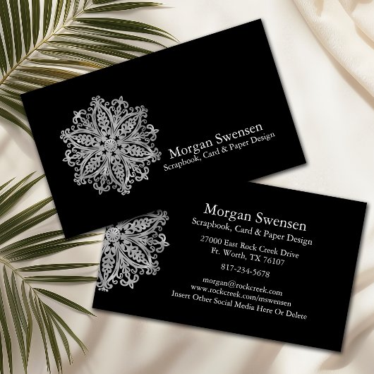 Modern Mandala Graphic Scrapbooking Visitekaartje