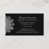 Modern Mandala Graphic Scrapbooking Visitekaartje (Achterkant)