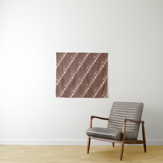 MODERN Mandala LINES - BROWN LIGHT Tapestry Wandkleed (In Situ (horizontaal))