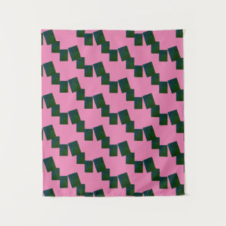 MODERN Mandala LINES -PINK -BLUE-GREEN Tapestry Wandkleed