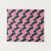 MODERN Mandala LINES -PINK -BLUE-GREEN Tapestry Wandkleed (Voorkant (horizontaal))