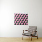 MODERN Mandala LINES -PINK -BLUE-GREEN Tapestry Wandkleed (In Situ (horizontaal))
