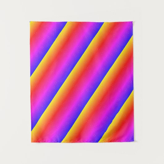 MODERN Mandala LINES - PINK PAARS ORANJE ROOS Wandkleed (Voorkant)