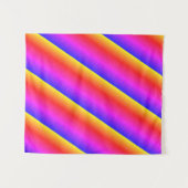 MODERN Mandala LINES - PINK PAARS ORANJE ROOS Wandkleed (Voorkant (horizontaal))