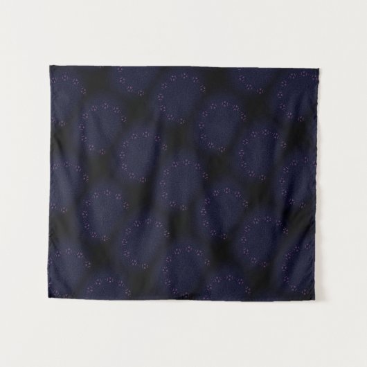 MODERN Mandala LINES - PINK PLUE ROOS Tapestry Wandkleed (Voorkant (horizontaal))