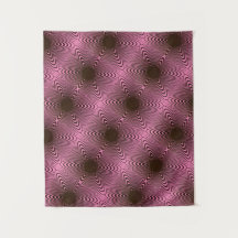 MODERN Mandala - PINK BLACK ROOS Tapestry