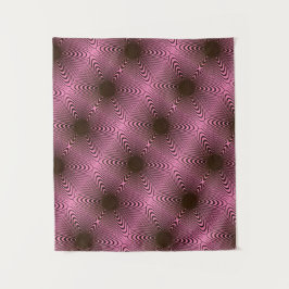 MODERN Mandala - PINK BLACK ROOS Tapestry Wandkleed