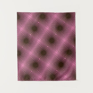 MODERN Mandala - PINK BLACK ROOS Tapestry Wandkleed