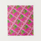 MODERN Mandala - PINK GREEN TREE Tapestry Wandkleed (Voorkant)