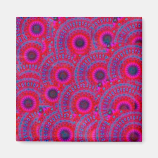 MODERN MANDALA ROOS COLOR PINK MAGNEET (Voorkant)