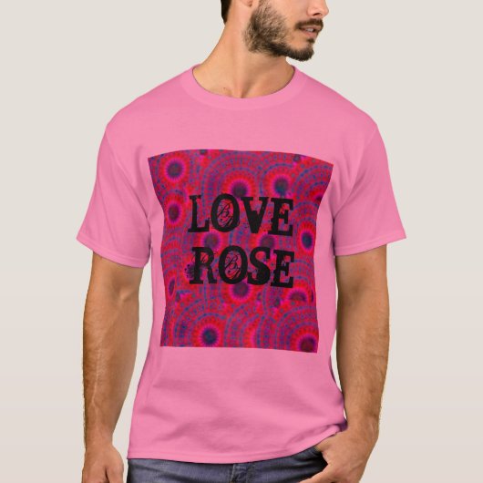 MODERN MANDALA ROOS COLOR PINK T-SHIRT (Voorkant)