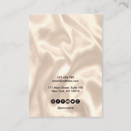 Modern Mandala Verooringskaart Visitekaartje (Achterkant)