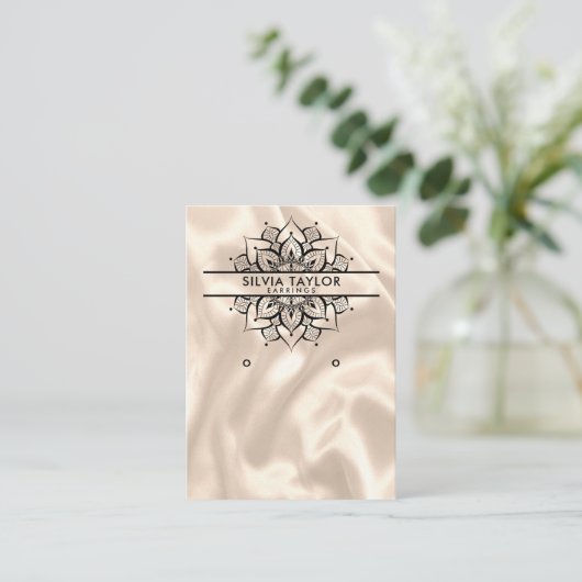 Modern Mandala Verooringskaart Visitekaartje (Staand voorkant)