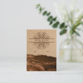 Modern Mandala Verooringskaart Visitekaartje (Staand voorkant)