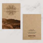 Modern Mandala Verooringskaart Visitekaartje (Voorkant / Achterkant)