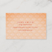 Modern Mandala Yoga Instructor Business Ca Visitekaartje (Achterkant)