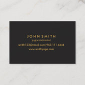 Modern Mandala Yoga Instructor Business Ca Visitekaartje (Achterkant)