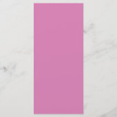 Modern Mangia Italiaanse roze rode bruiloft Menu (Achterkant)