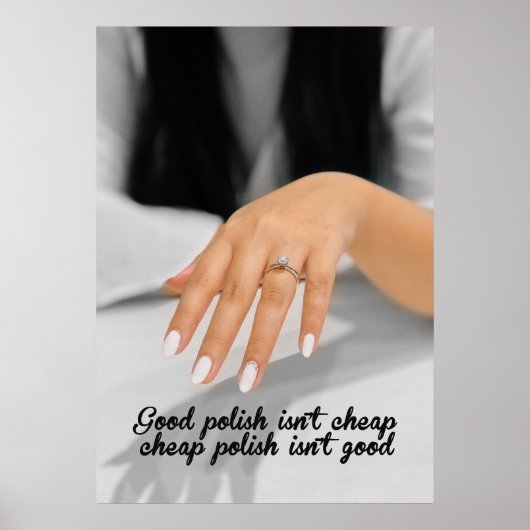 Modern Manicure & Beauty Wall Decor Poster (Voorkant)