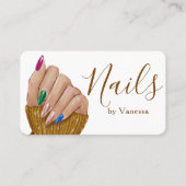 Modern Manicurist Design Clean Nail Artist Visitekaartje (Voorkant)