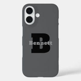 Modern Mannelijk Aangepast Naam Logo iPhone Hoesje