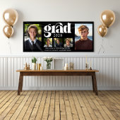 Modern mannelijk Afstuderen fotocollage Spandoek