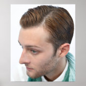 Modern Mannen Haircut Poster (Voorkant)