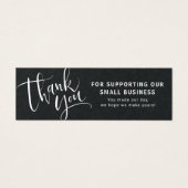 Modern manuscript met logo zaken dank u tussenvoeg mini visitekaartjes (Voorkant)