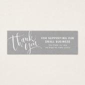 Modern manuscript met logo zaken dank u tussenvoeg mini visitekaartjes (Voorkant)